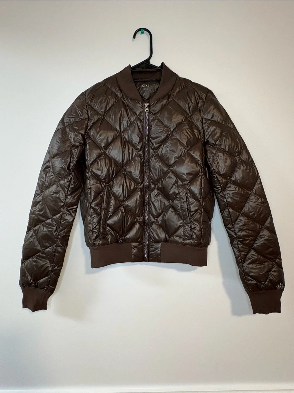 ALO Yoga Quilted Bomber Jacket - Brown